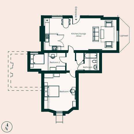 Oaklands Flat 1 Floorplan.png