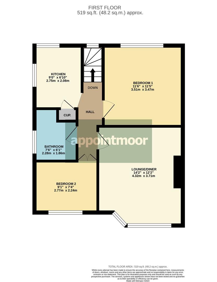 Upper Floor 16a Thornford Gardens - Floorplan.jpg
