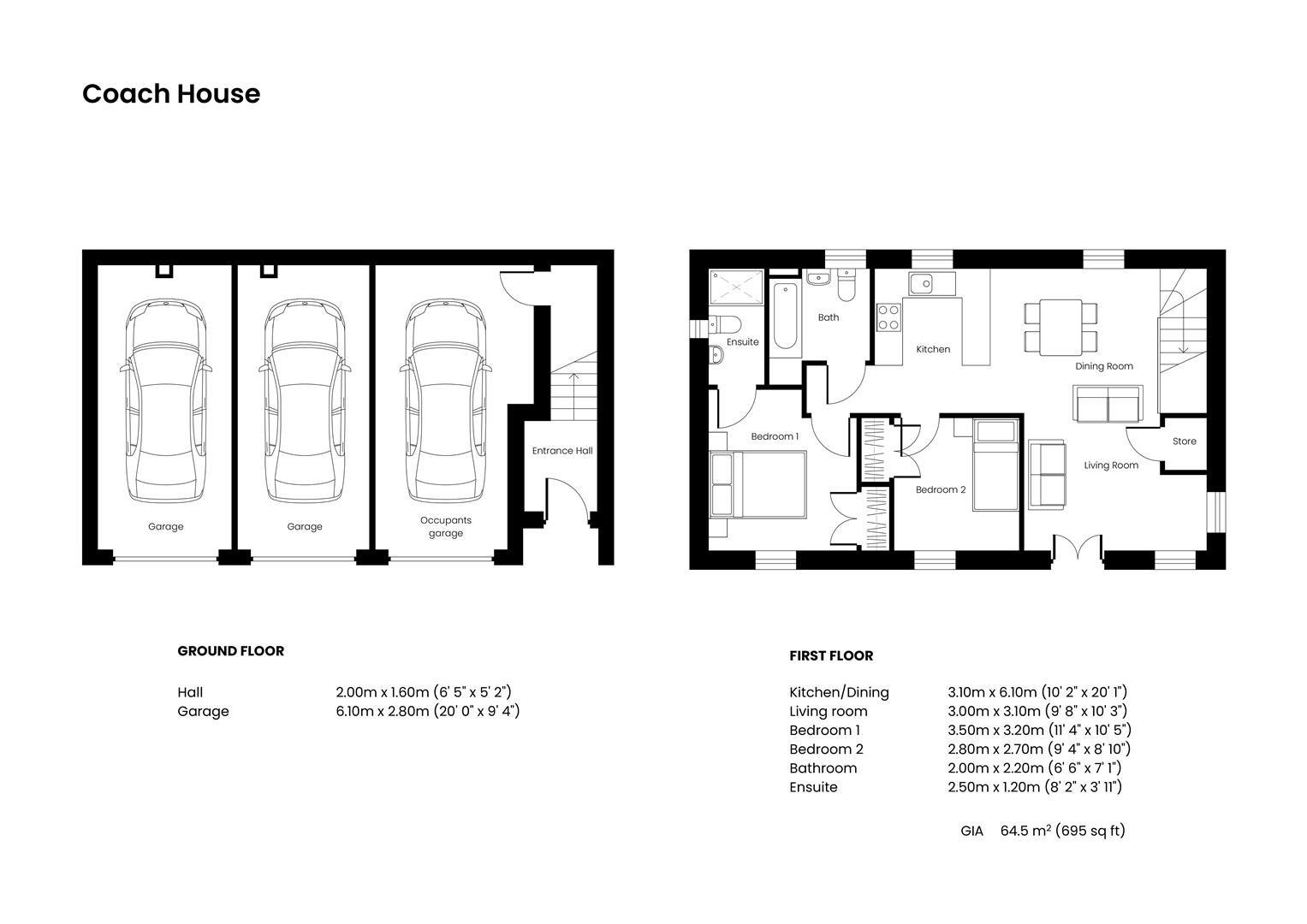 Coach house - Floorplan