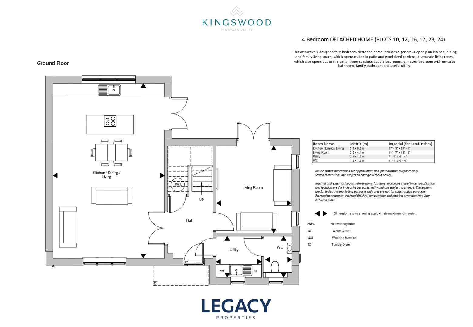 4 Bedroom Detached House (Plots 10, 12, 16, 17, 23