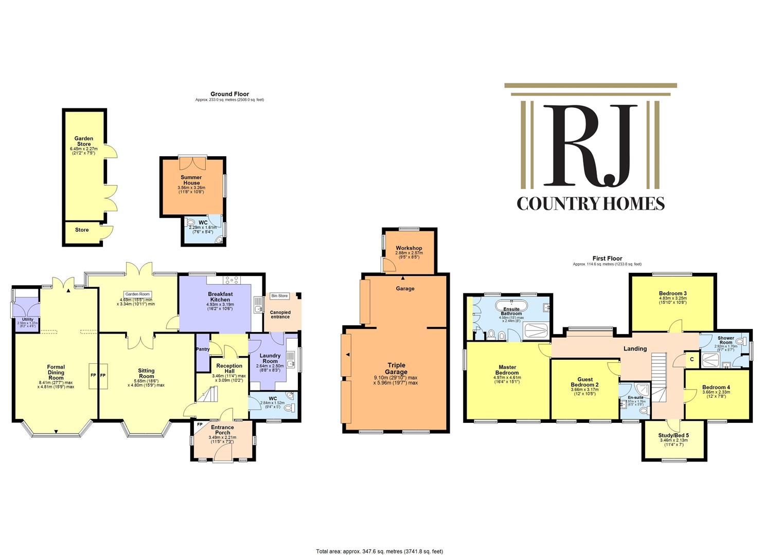 High Trees Cottage, Shatterford floor plan (1).jpg