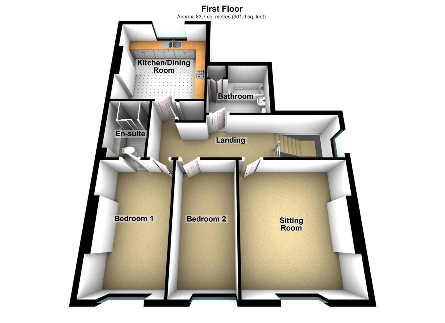 Apartment 2, Edgcumbe Court, Molesworth Road, Stok