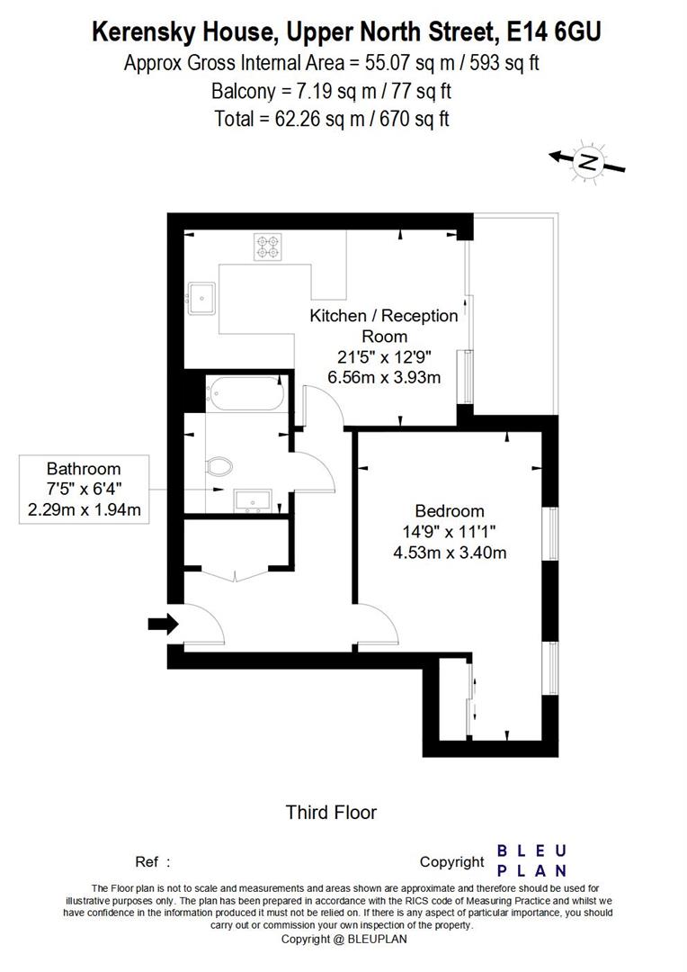 Flat 304, Kerensky House - c2XbO5C9CcxhMUrZ8kne.jp