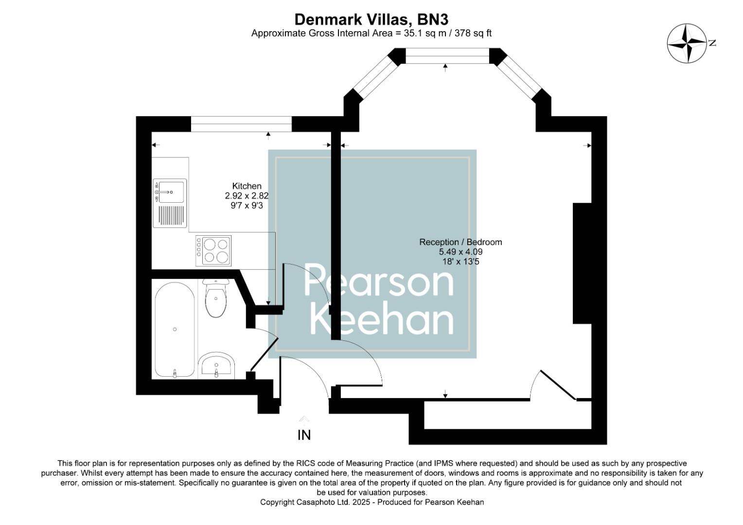 Flat D, 54 Denmark Villas, Hove - Floor Plan.jpg
