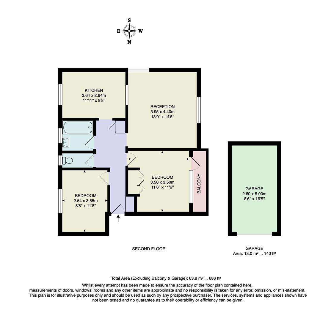 Flat 5, Hurst Court, Snakes Lane Woodford Green, I