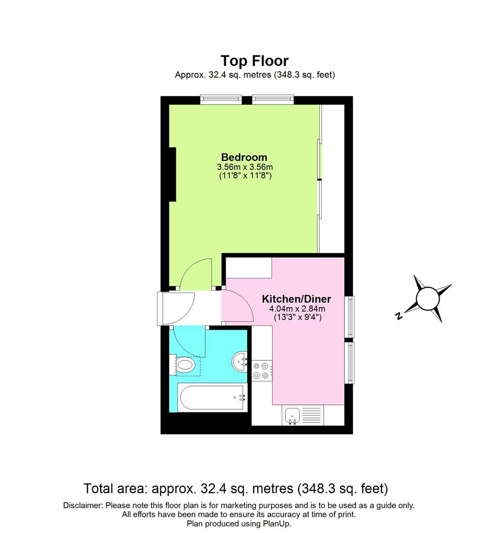 Flat 4, 106-108 Tooting High Street, London floorp