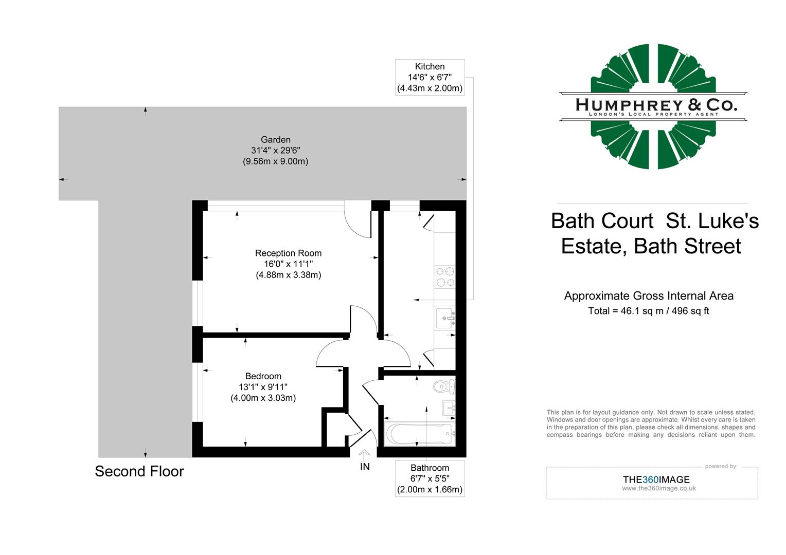 Flat 43 Bath Court St. Luke's Estate, Bath Street