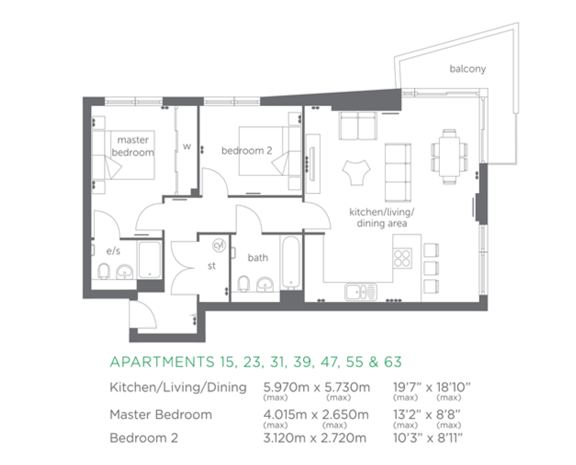 Two Bedroom Flat in All Popular Hale Village