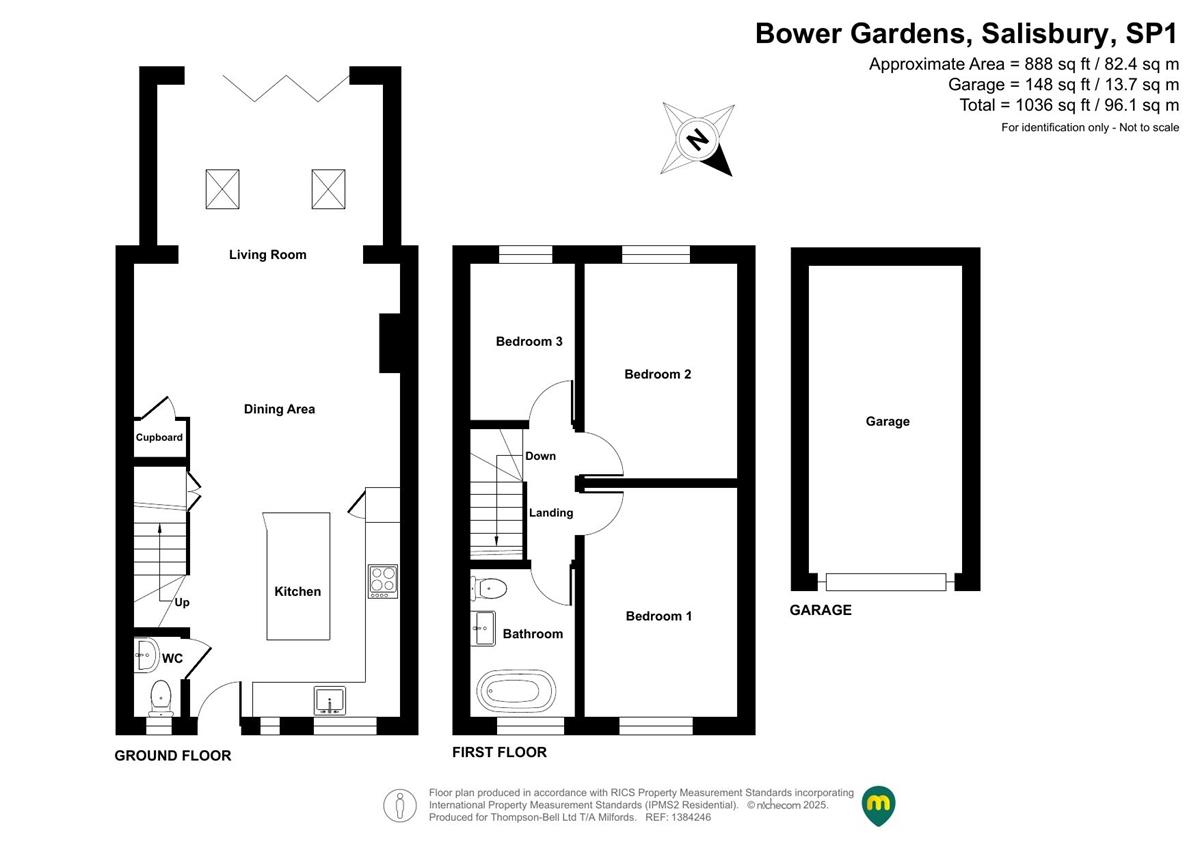 The Garage is in a courtyard